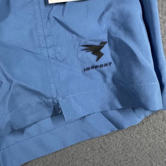 Insport Shorts Womens‎ Large X160 Low Rise Runner Shorts Blue Lightweight - Picture 2 of 11